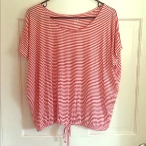 Pink striped New York and co shirt